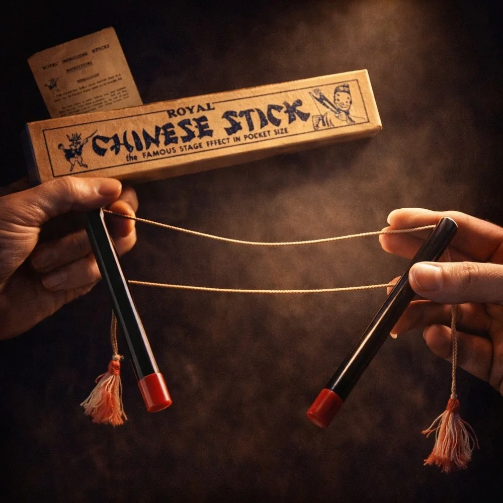 Vintage 1945 Royal Chinese Sticks Magic Trick Set‎ w/ Box Instructions Complete